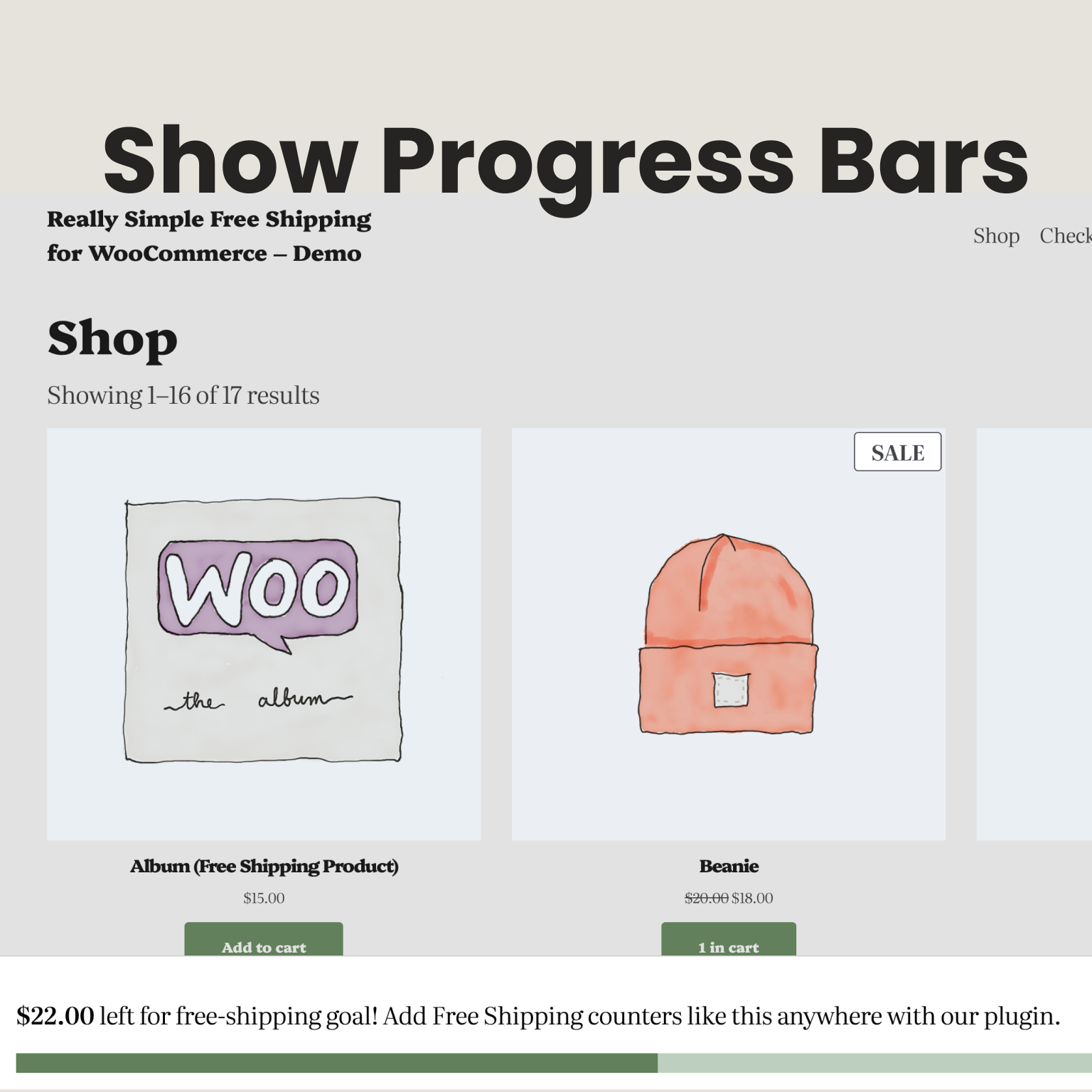 Really Simple Free Shipping for WooCommerce - Screenshot 2