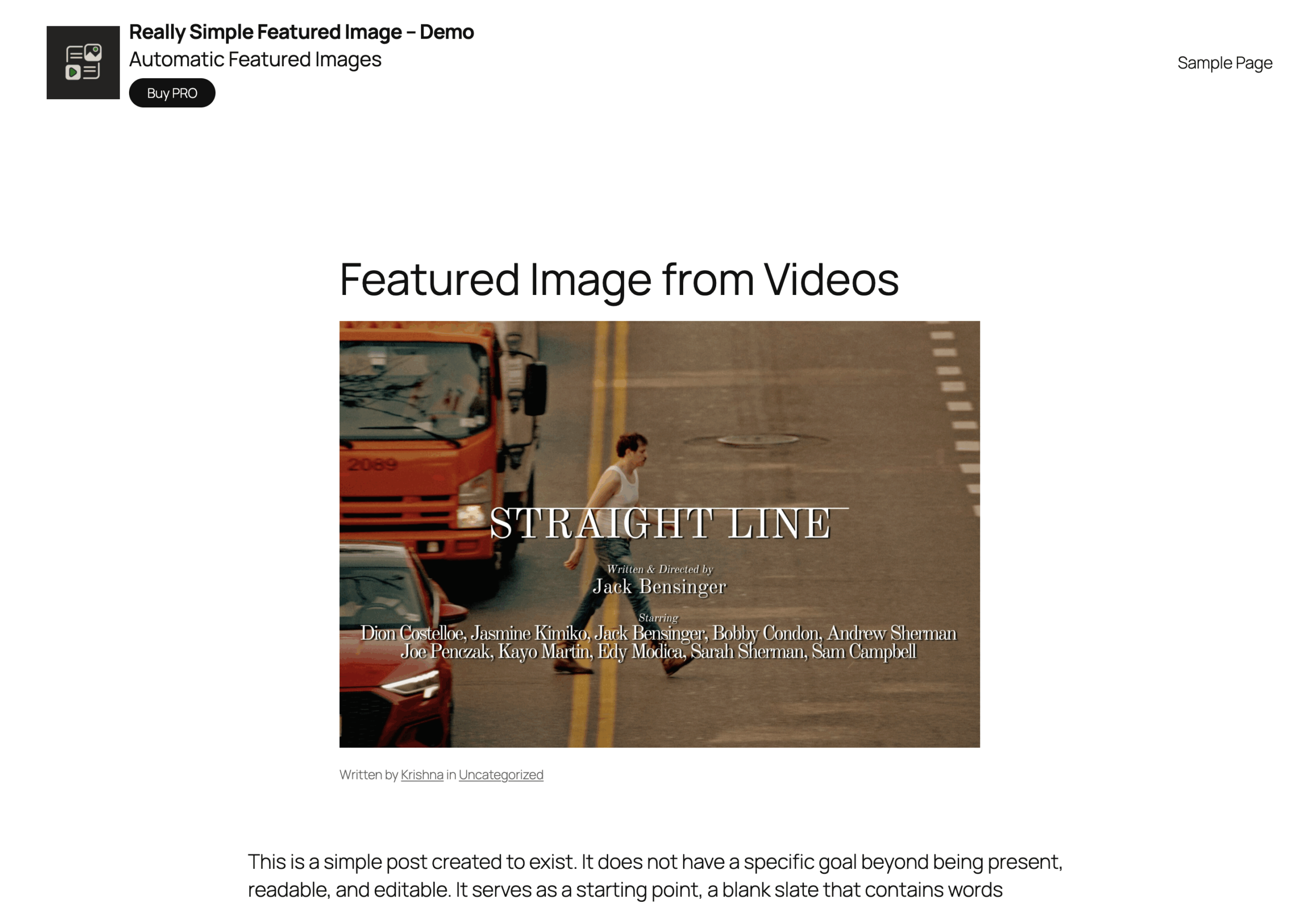 Generate featured images from video embeds