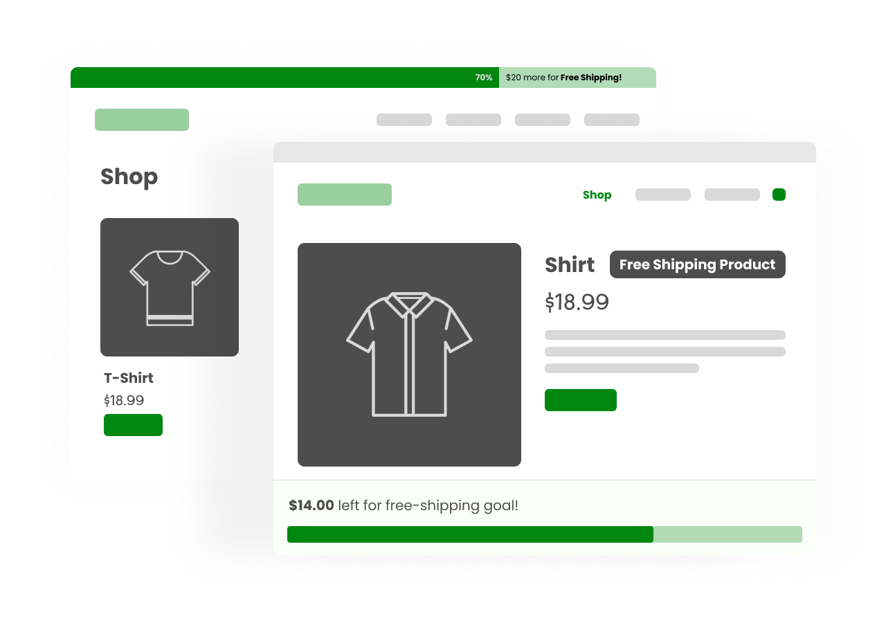 Free shipping on selected WooCommerce products